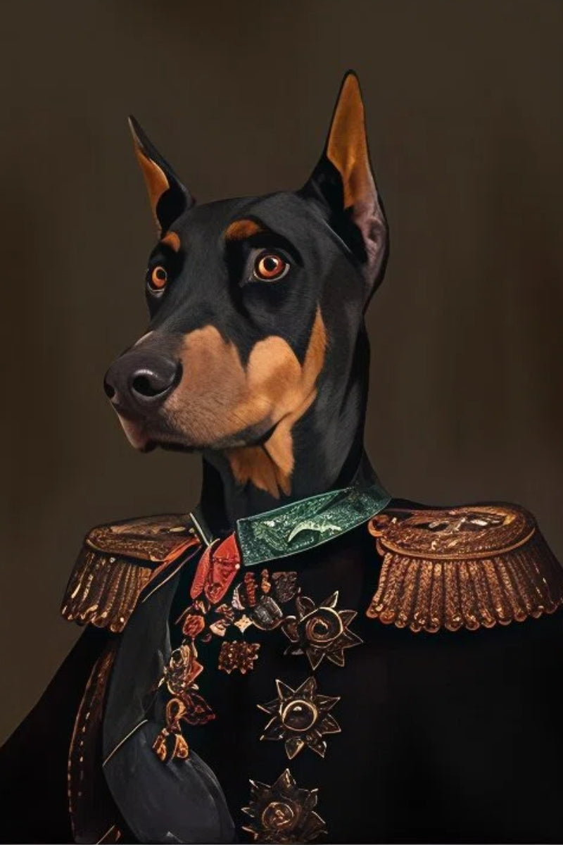 Russian Imperial Army General- Custom Pet Portrait