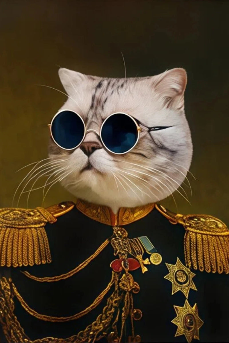 General of the Army- Custom Pet Portrait