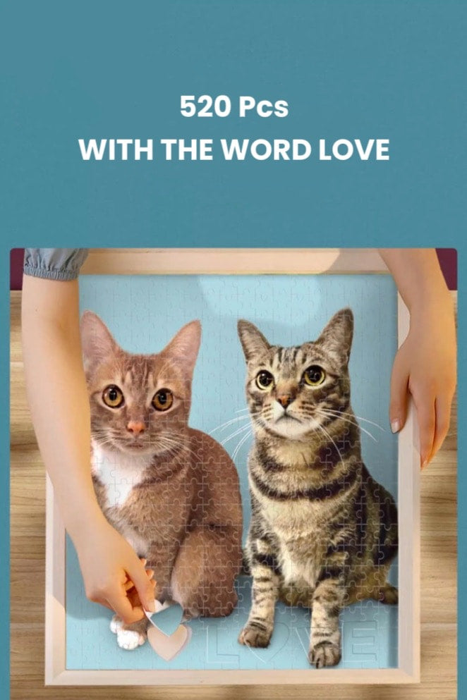 Custom Pet Puzzles with Frame