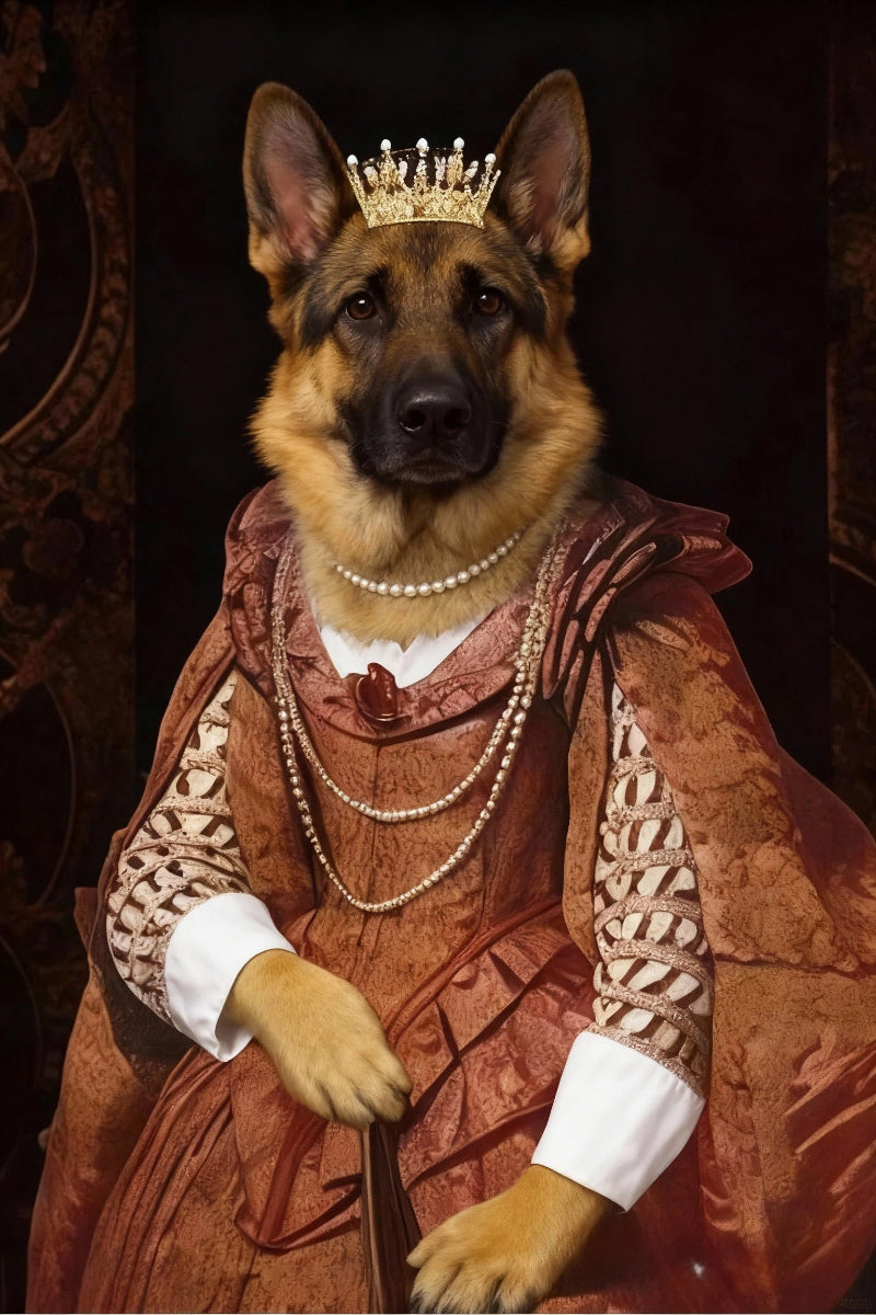 Gloriana- Custom Pet Queen Portrait