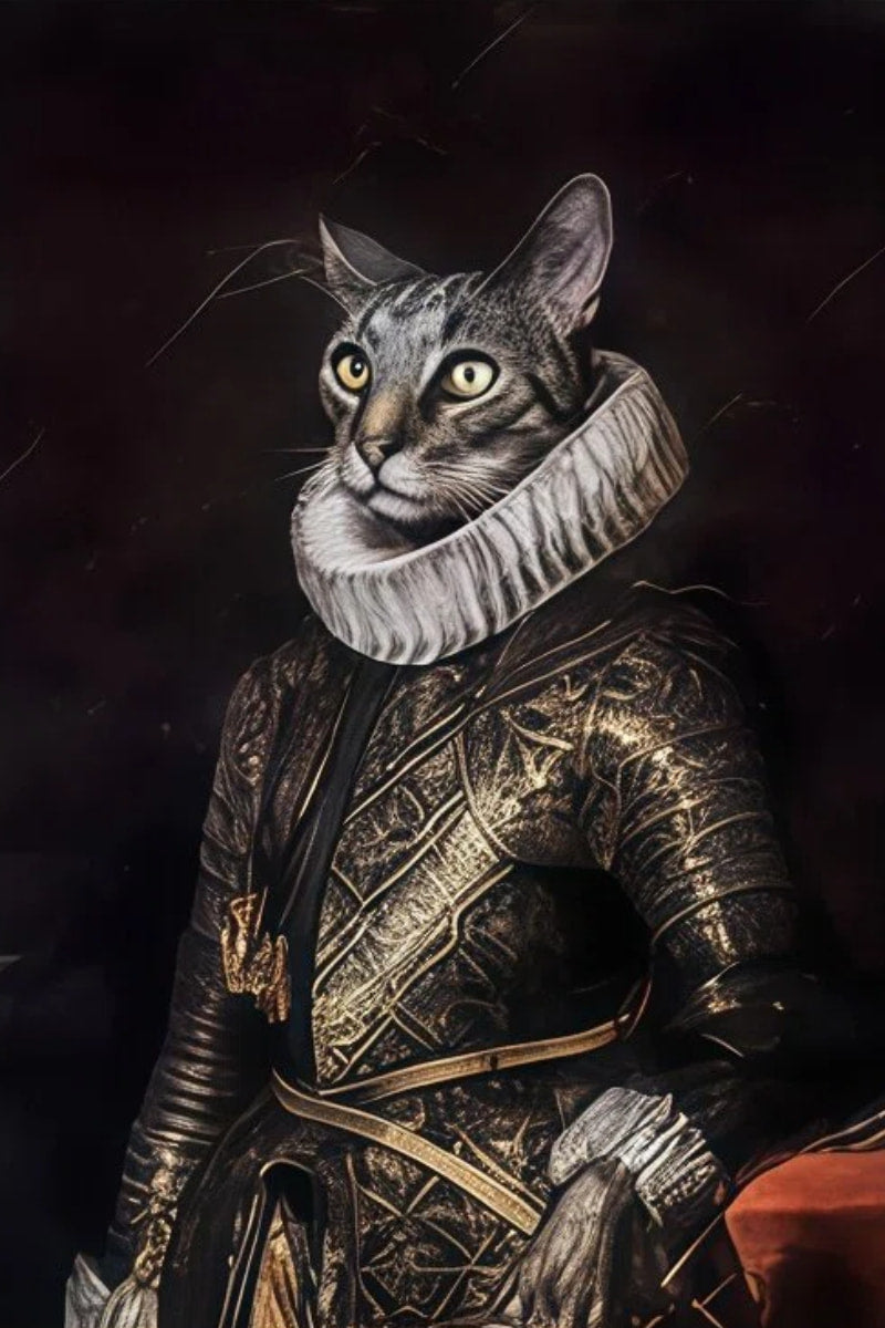 Noble Officer-Custom Pet Portrait
