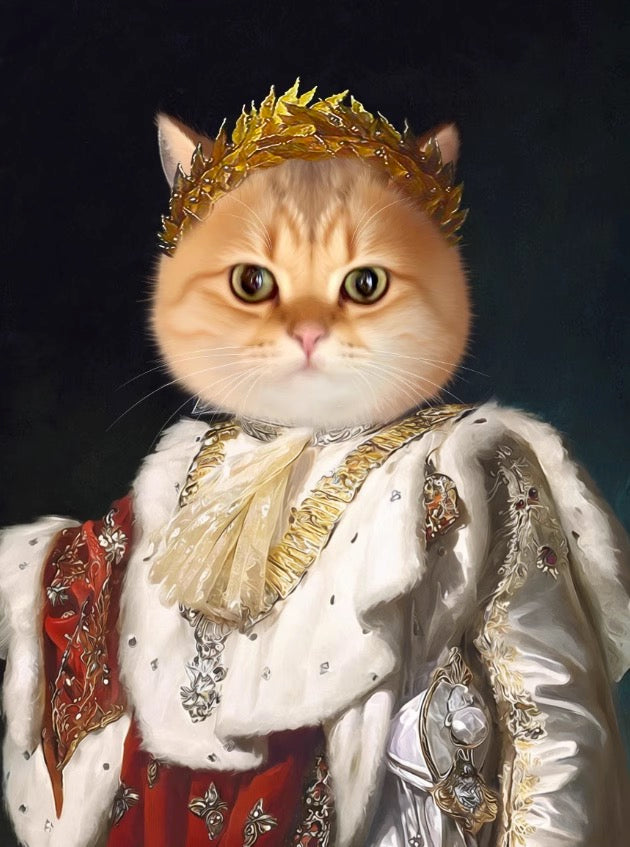 The King- Custom Pet King Portrait