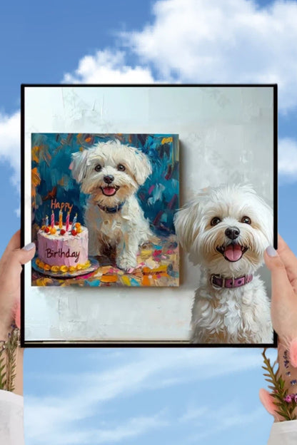Happy Birthday- Custom Pet Portrait