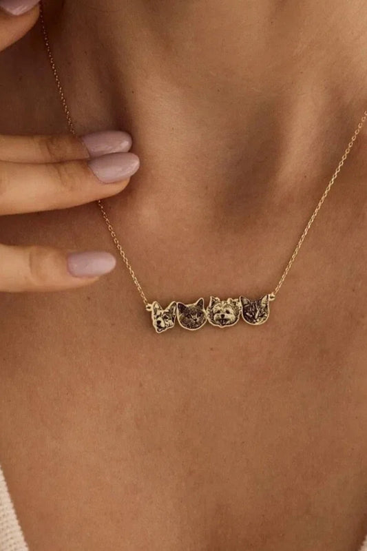 Custom Pet Portrait Necklace