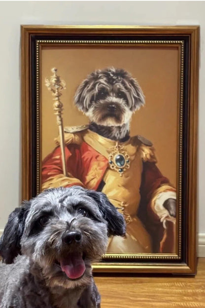 Your Majesty- Custom Pet King Portrait