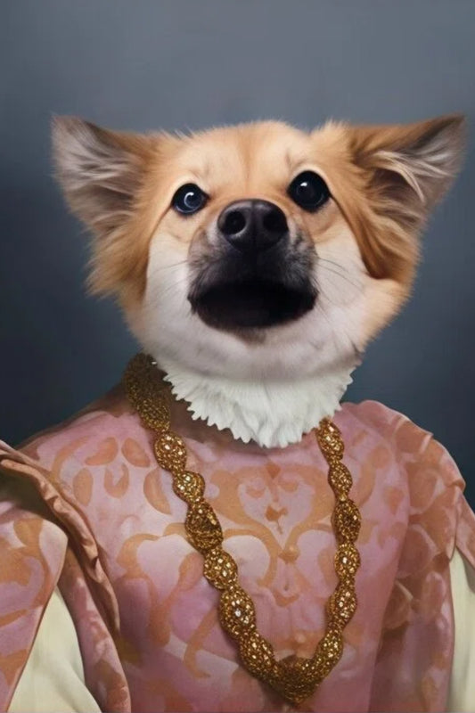 The Pink Lady- Custom Pet Portrait