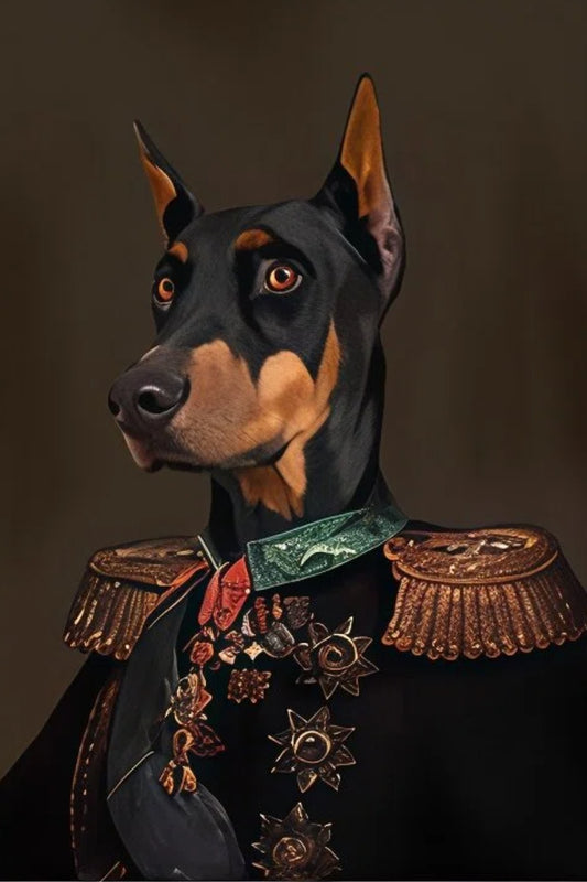 Russian Imperial Army General- Custom Pet Portrait