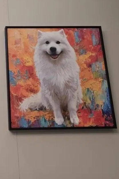 Vibrant Oil Painting- Custom Pet Portrait