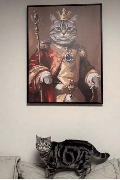 Your Majesty- Custom Pet King Portrait