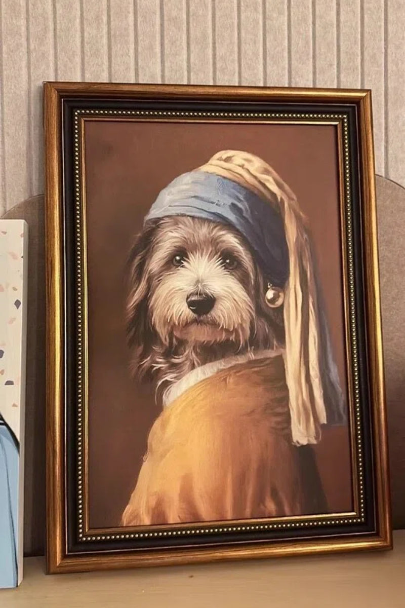 Girl with a Pearl Earring- Custom Pet Portrait