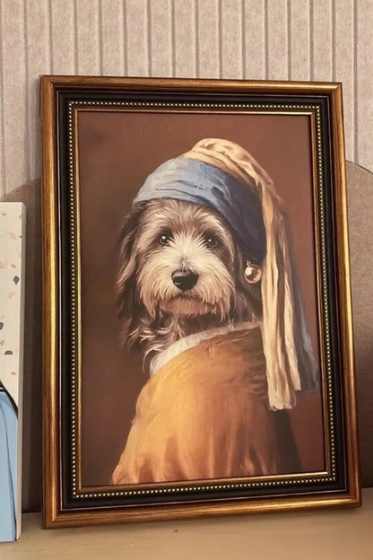 Girl with a Pearl Earring- Custom Pet Portrait