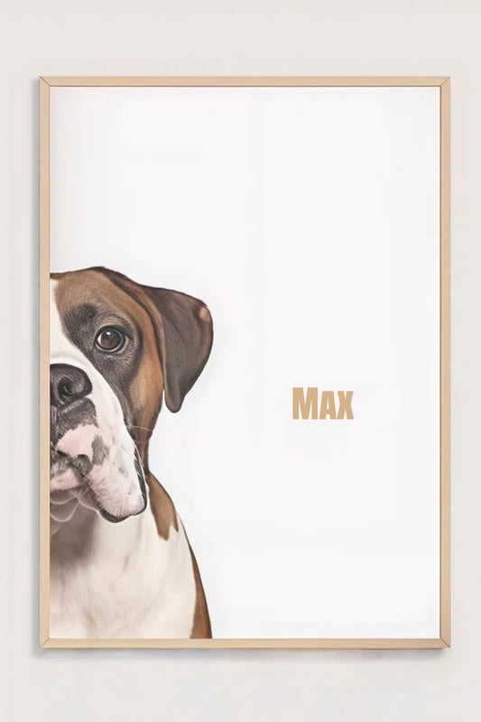 Custom Half-Face Pet Portrait