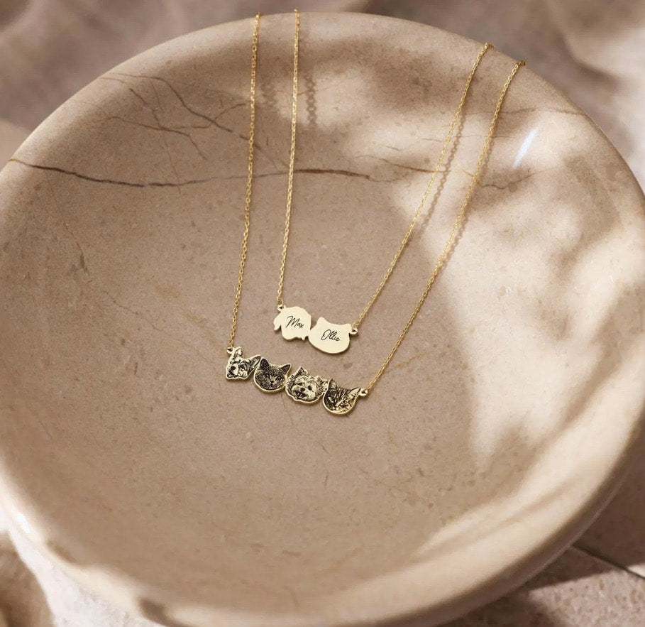 Custom Pet Portrait Necklace