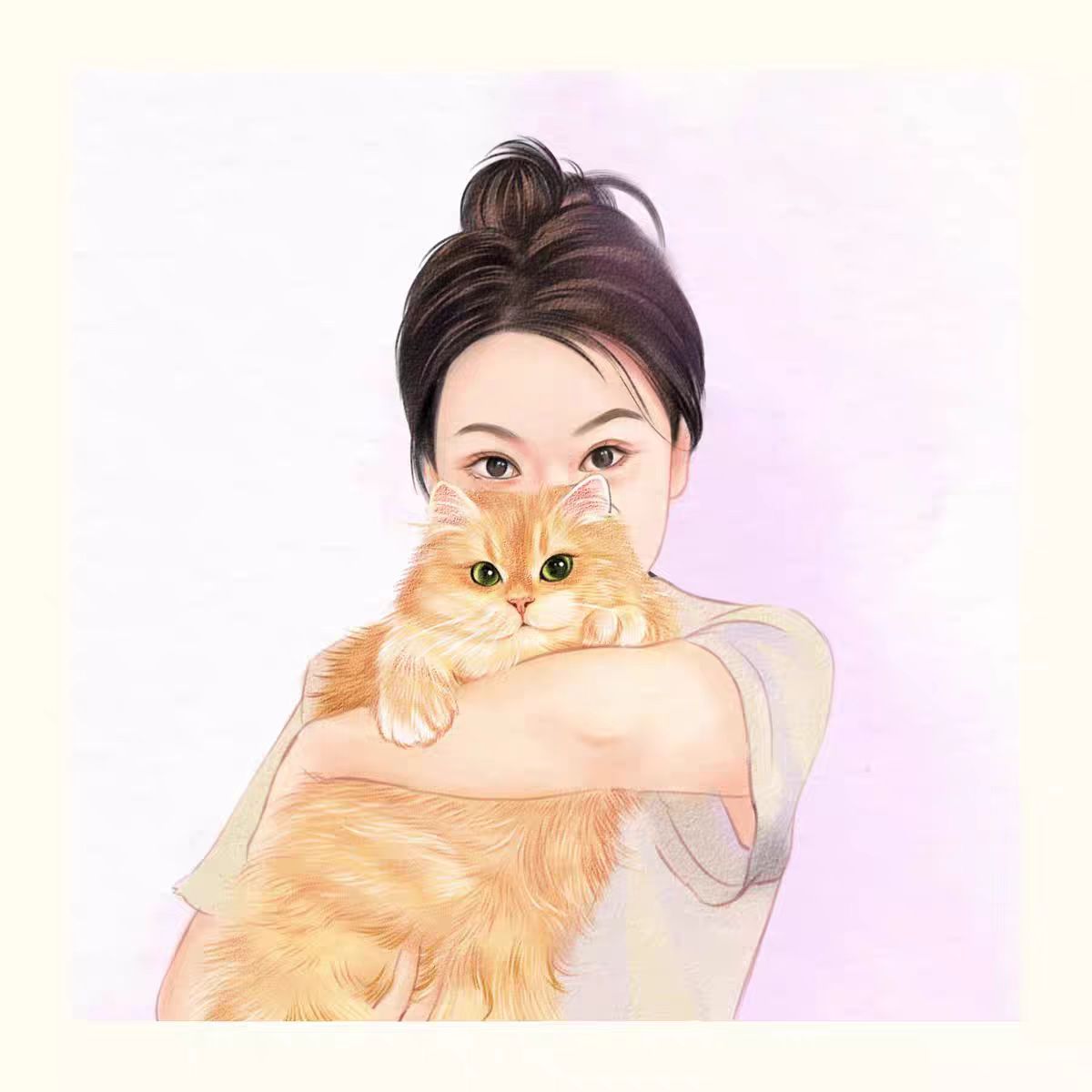 Custom pet portrait-100% Hand-Painted(Colored Pencil Style)