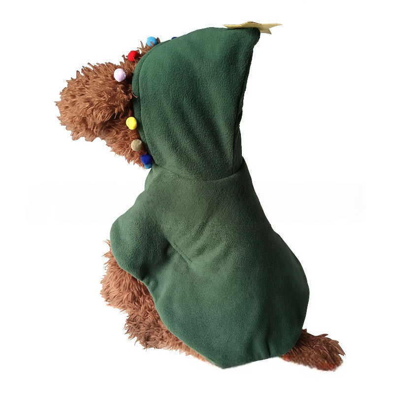 Soft Fleece Christmas Tree Pet Costume