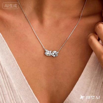 Custom Pet Portrait Necklace