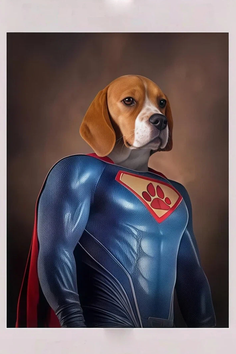 Superman-Custom Pet Portrait