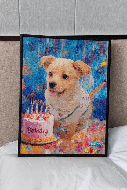 Happy Birthday- Custom Pet Portrait