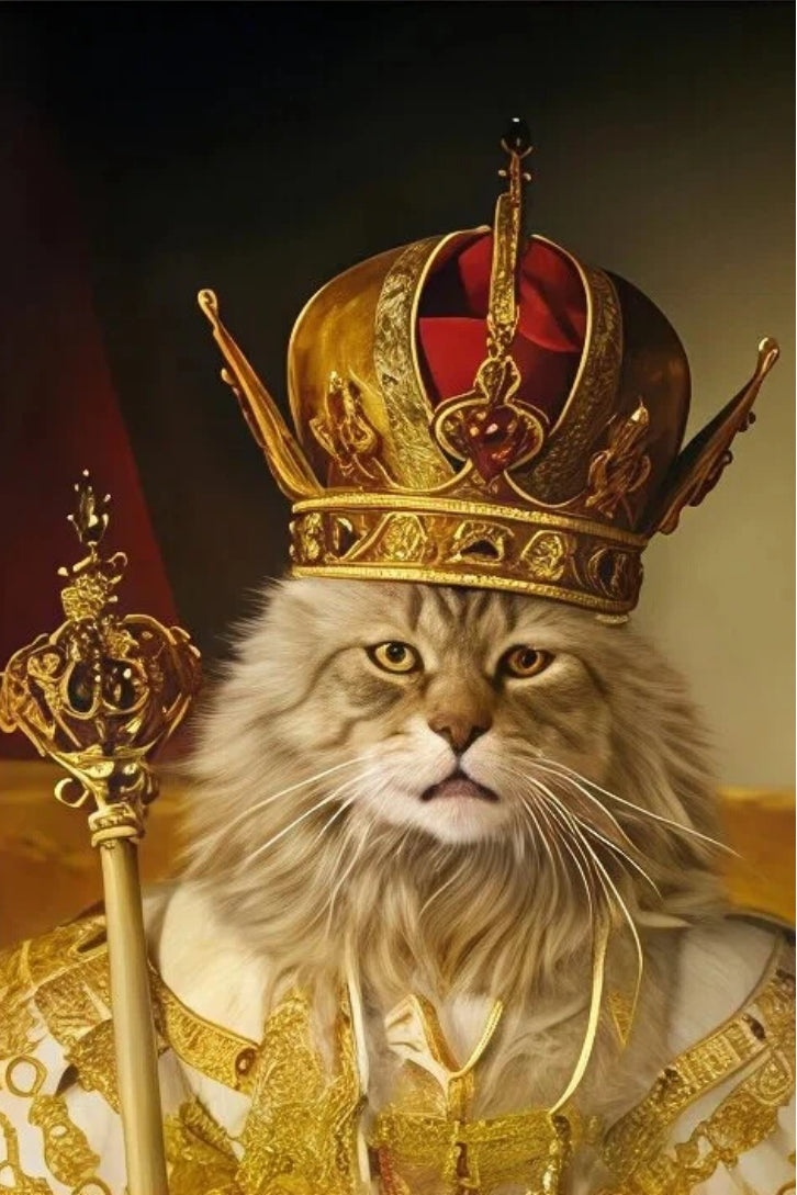 King of England- Custom Pet King Portrait