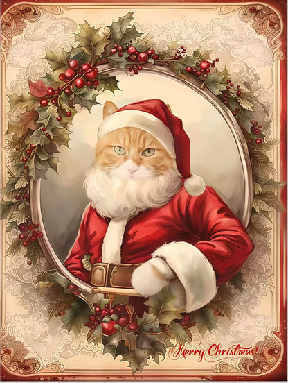 Custom Pet Portrait - Christmas Special Santa's Little Helper