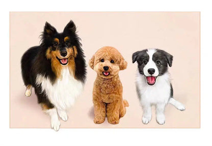 Custom pet portrait-100% Hand-Painted(Colored Pencil Style)