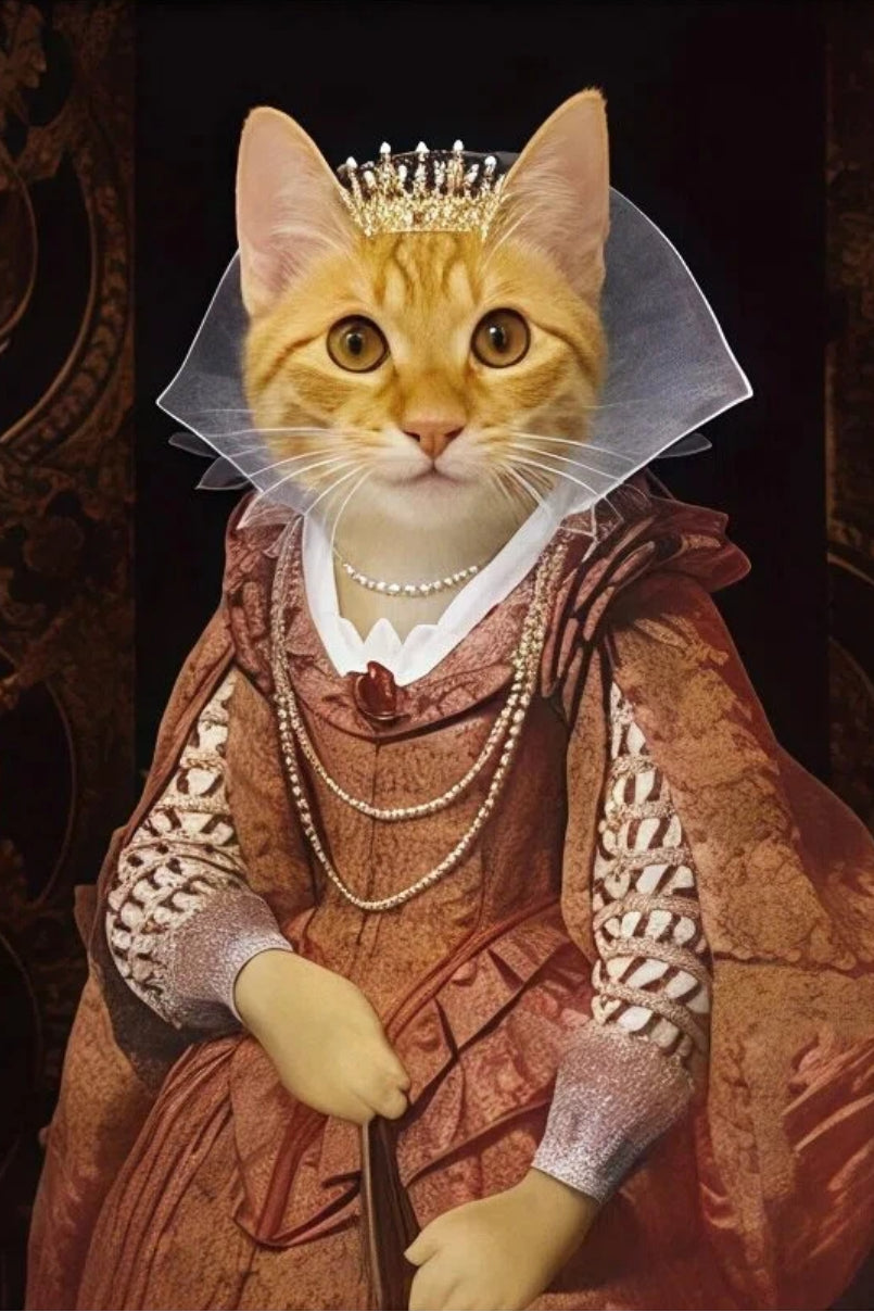 Gloriana- Custom Pet Queen Portrait