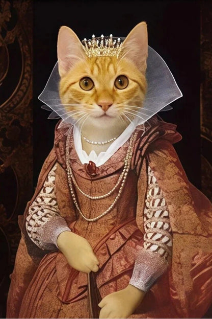 Gloriana- Custom Pet Queen Portrait