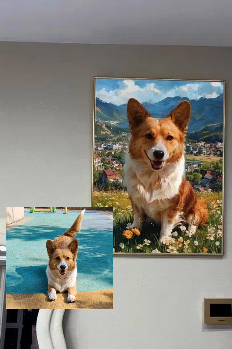 Countryside- Custom Pet Portrait