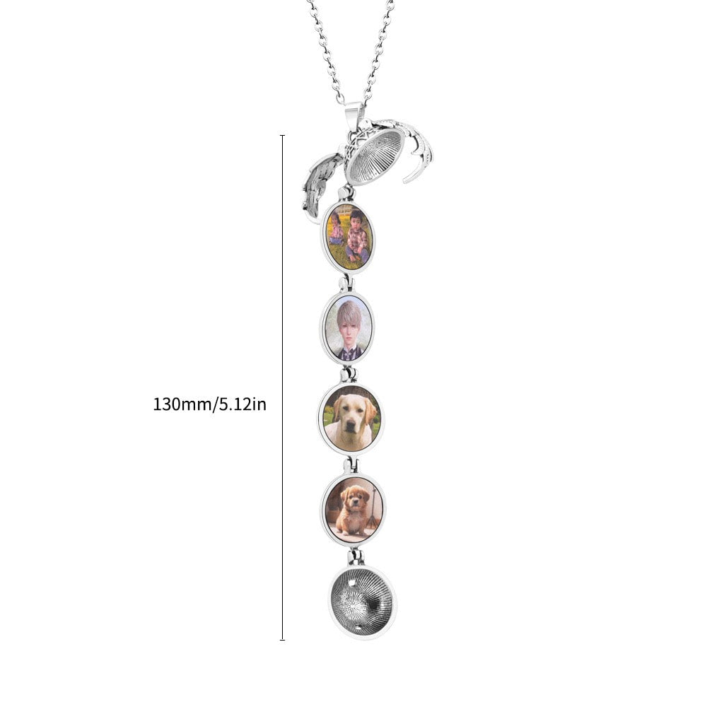 Custom Pet Photo Locket Necklace Personalized