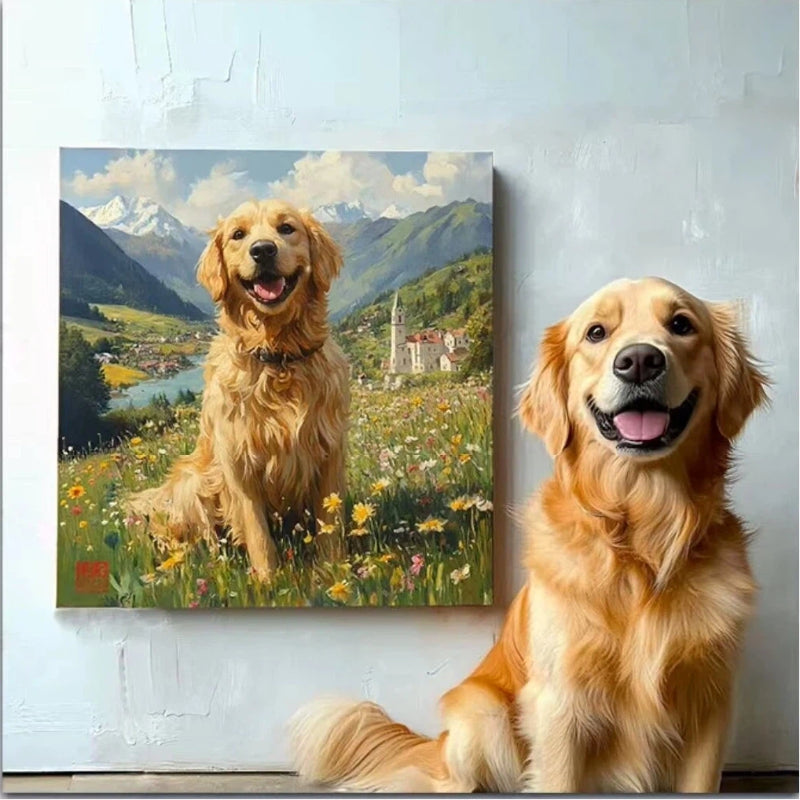 Countryside- Custom Pet Portrait