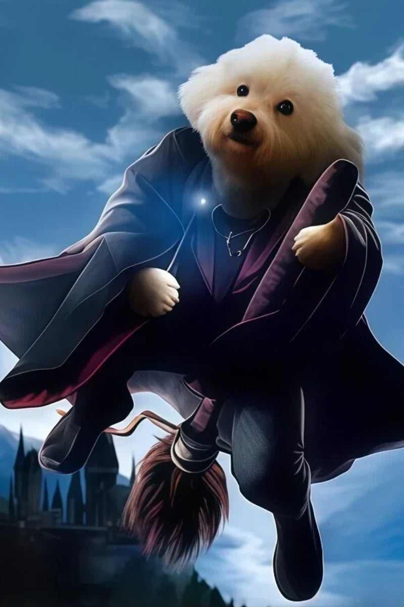 Harry Potter-Custom Pet Portrait