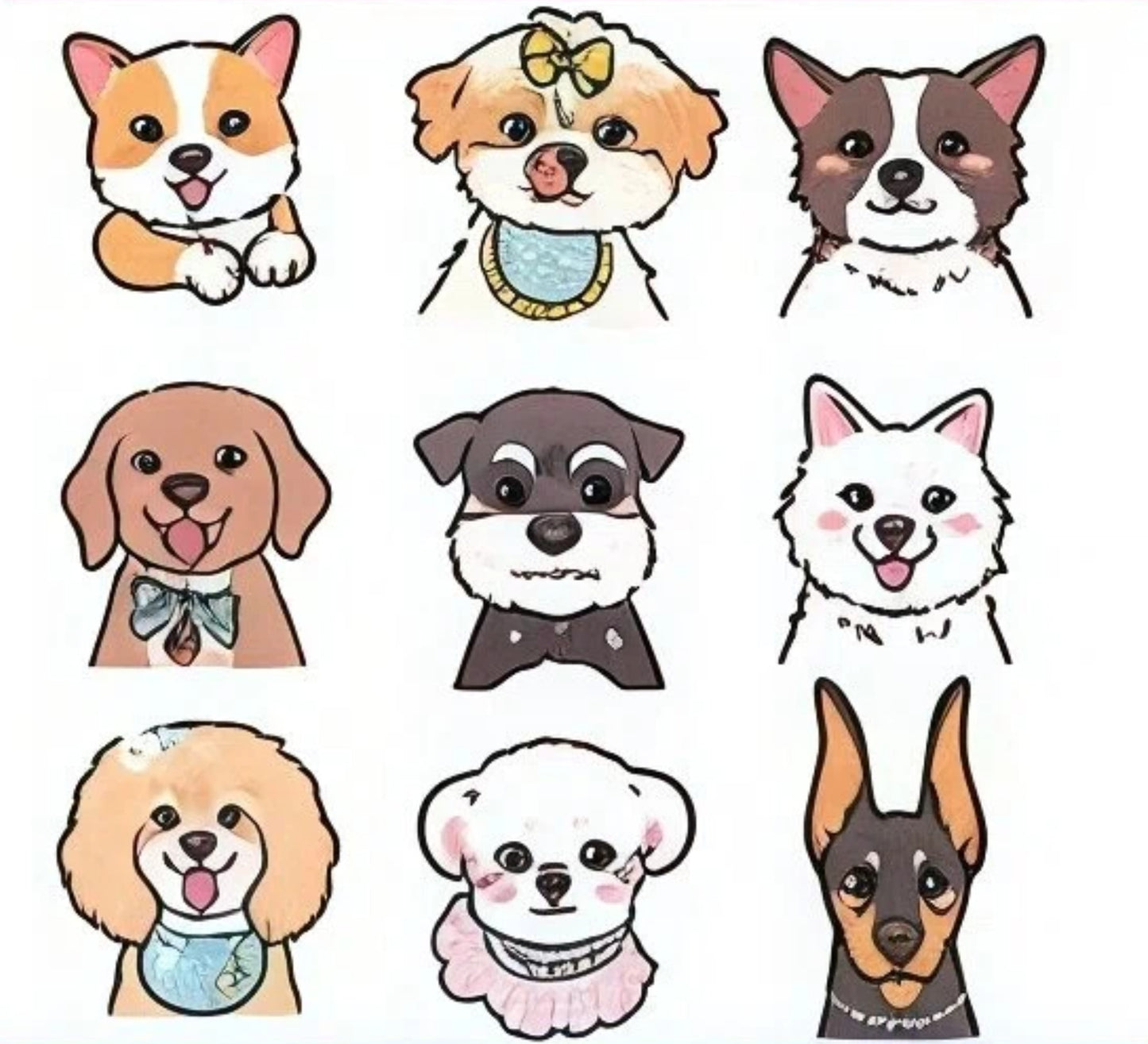 Custom Pet Line Art Style Portrait