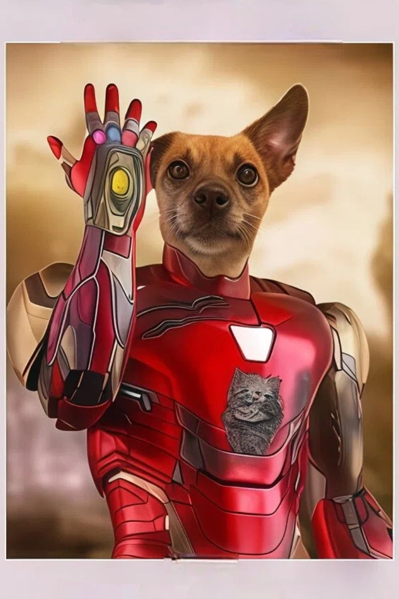 The Avengers.Iron Man-Custom Pet Portrait