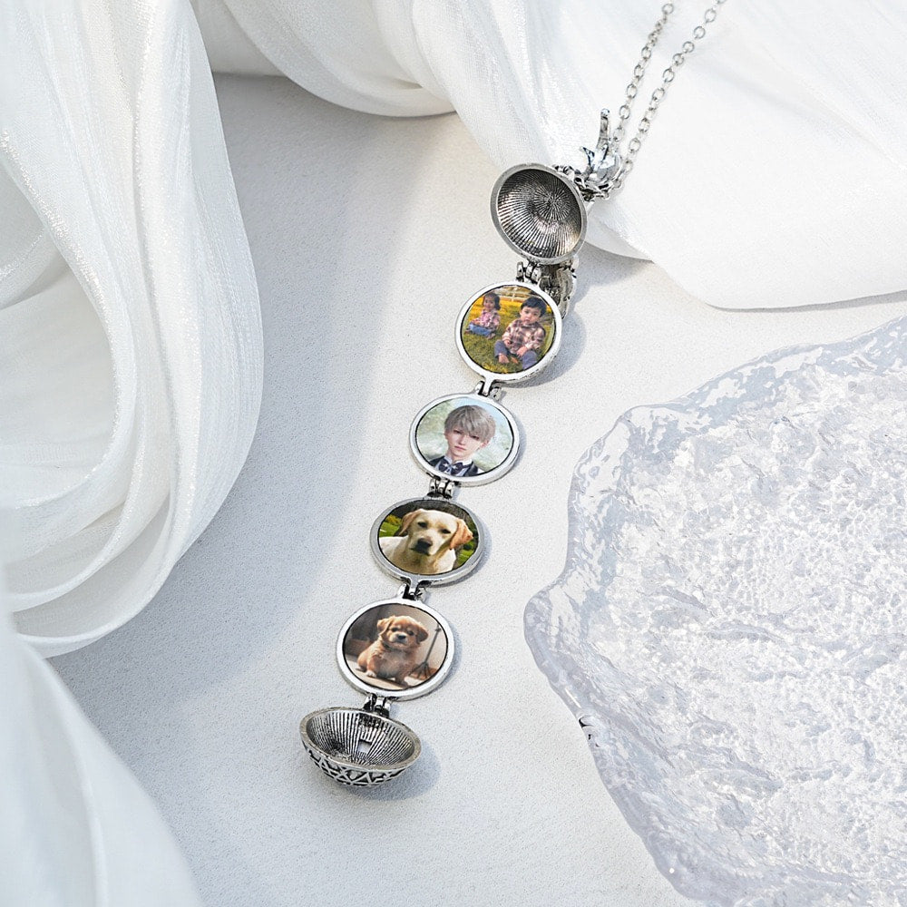 Custom Pet Photo Locket Necklace Personalized