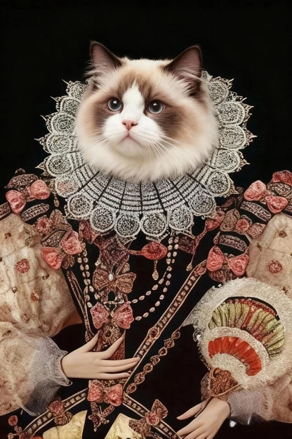 The Virgin Queen- Custom Pet Queen Portrait