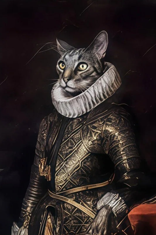 Noble Officer-Custom Pet Portrait