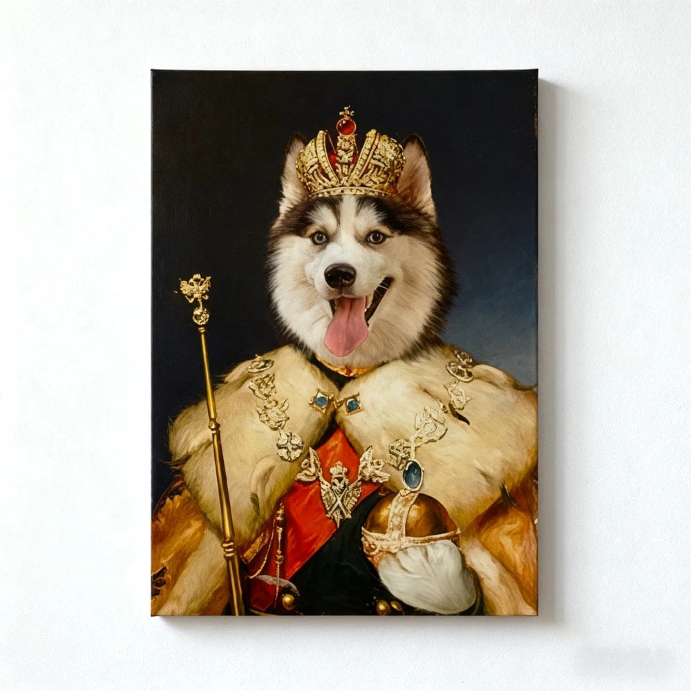 The Monarch- Custom Pet King Portrait