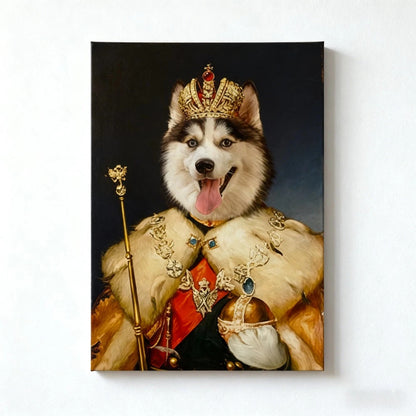 The Monarch- Custom Pet King Portrait