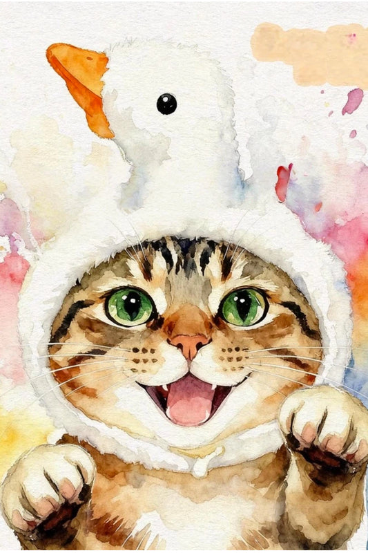 Custom pet portrait-100% Hand-Painted (Water Color Style)