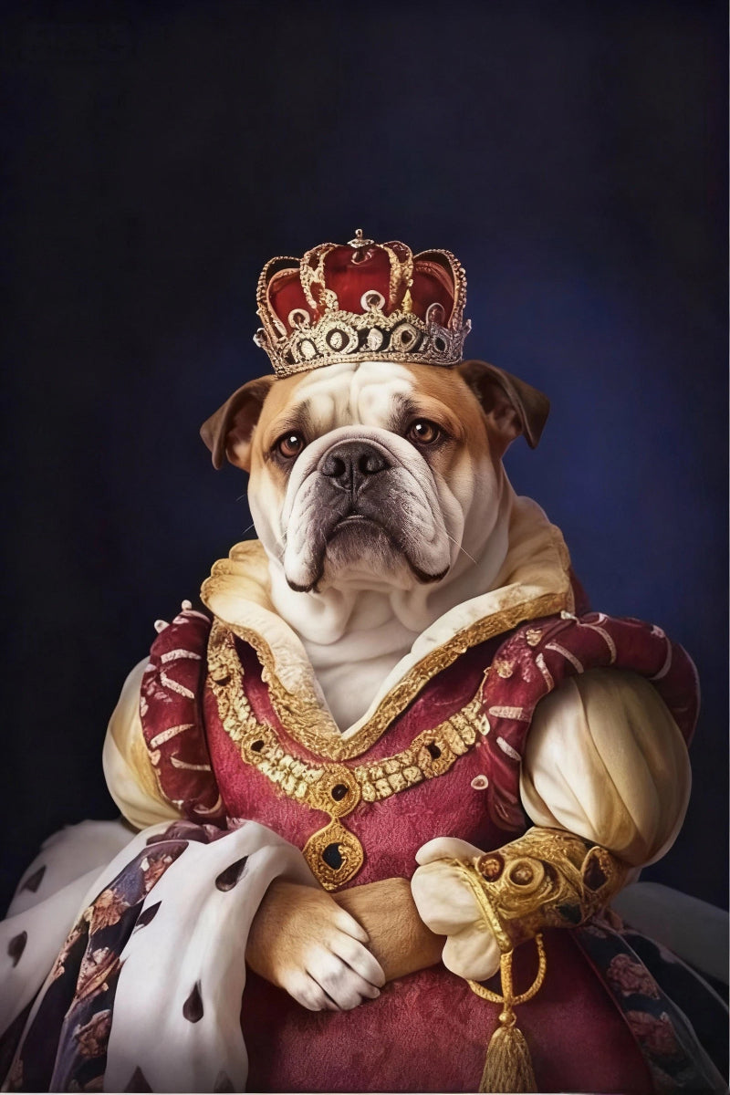 The People's Queen-Custom Pet Queen Portrait