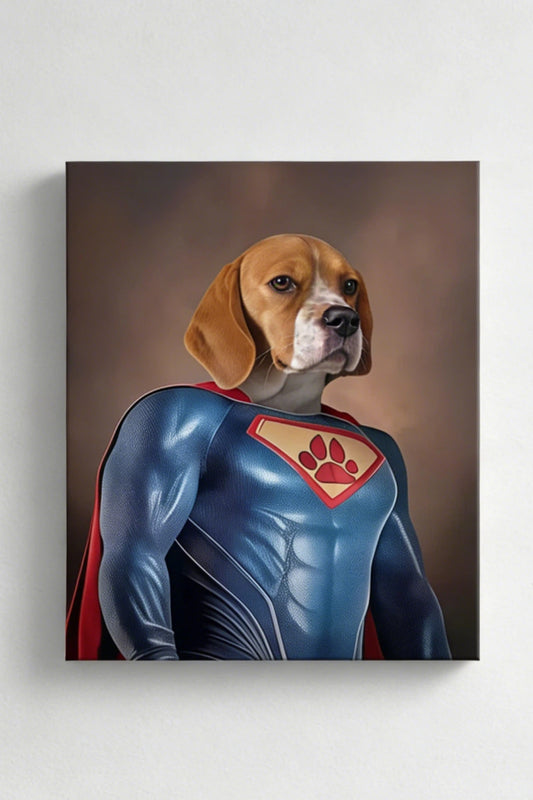 Superman-Custom Pet Portrait