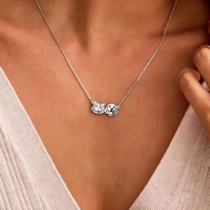 Custom Pet Portrait Necklace