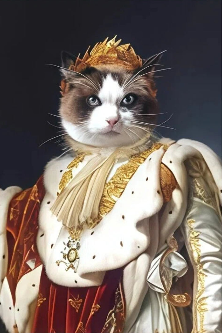 The King- Custom Pet King Portrait