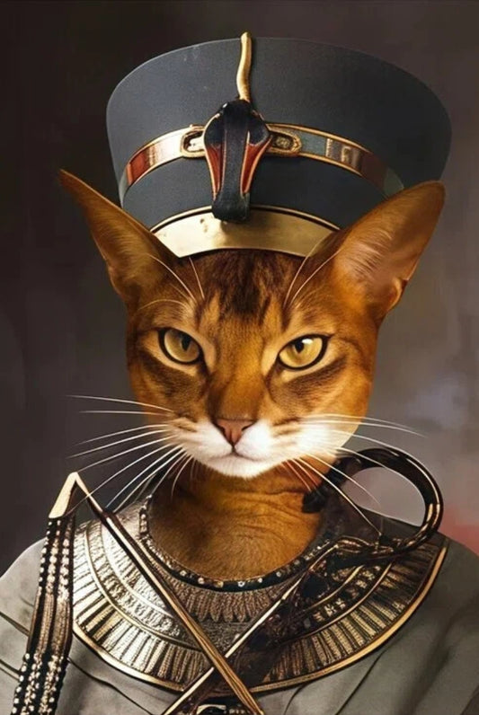 The Pharaoh- Custom Pet King Portrait