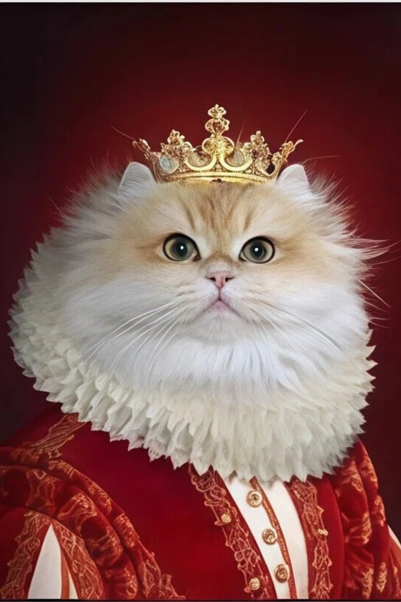 The Queen- Custom Pet Queen Portrait
