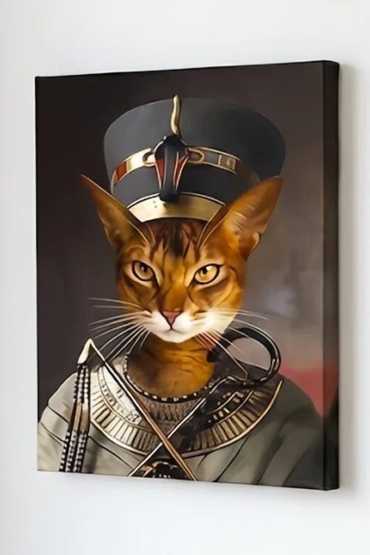 The Pharaoh- Custom Pet King Portrait