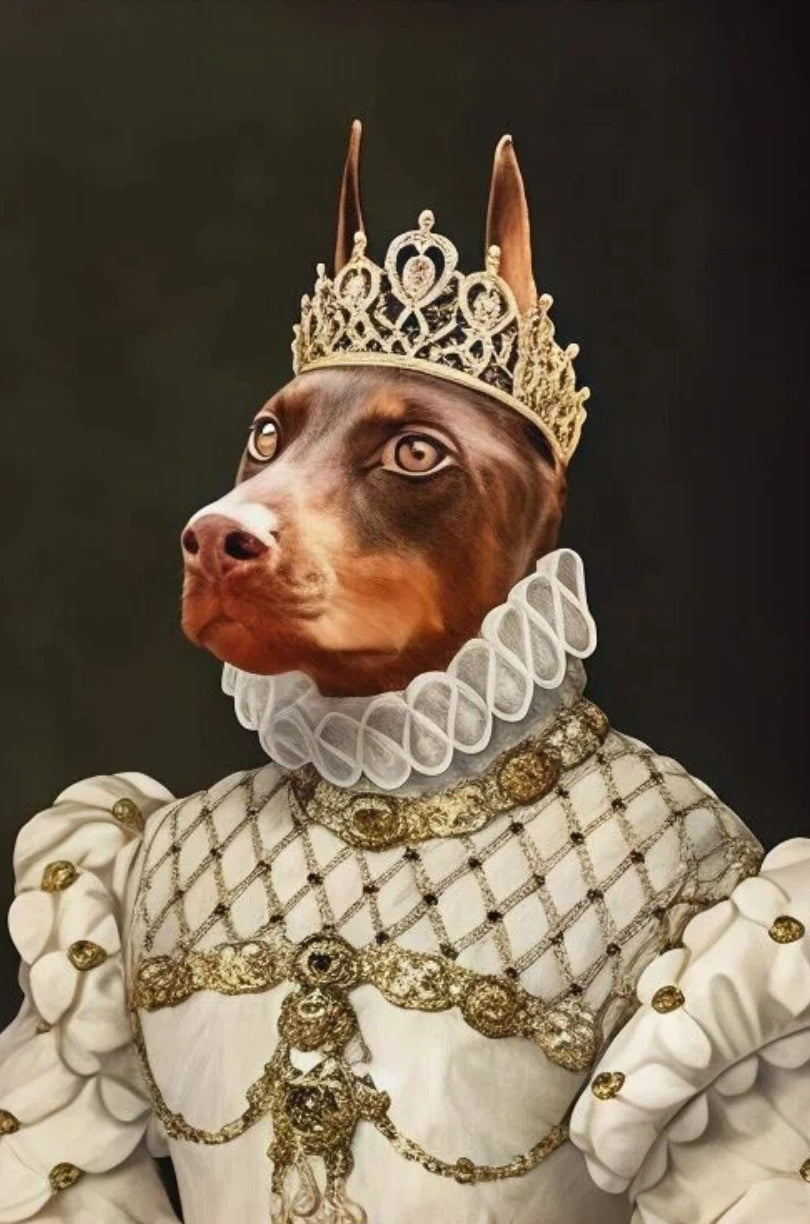 The Princess- Custom Pet Princess Portrait