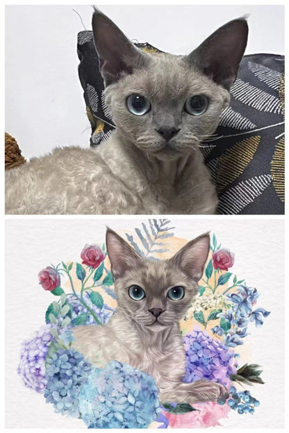 Custom Colored Pencil Pet portrait